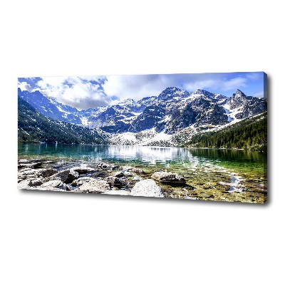 Quadro su tela L'occhio del mare dei Monti Tatra