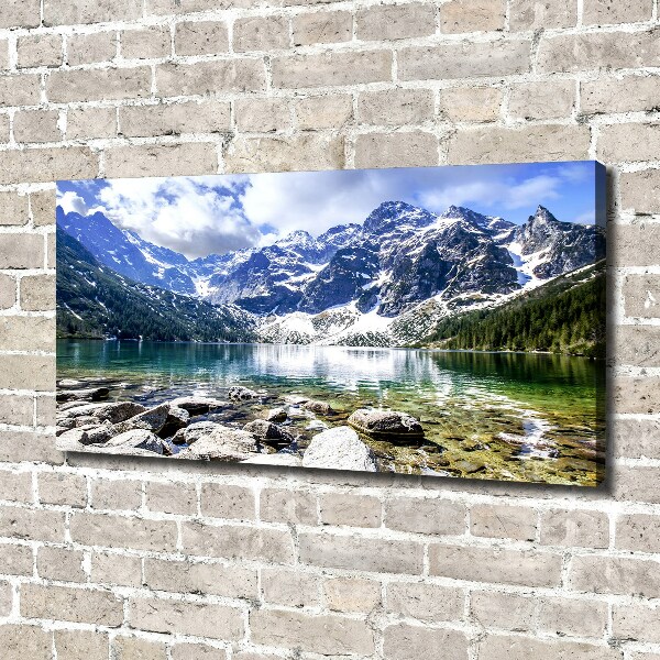 Quadro su tela L'occhio del mare dei Monti Tatra