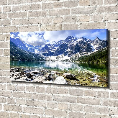 Quadro su tela L'occhio del mare dei Monti Tatra