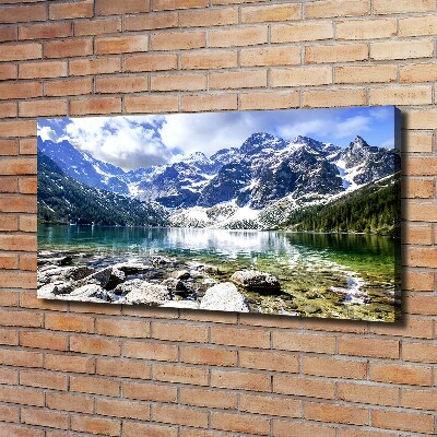 Quadro su tela L'occhio del mare dei Monti Tatra