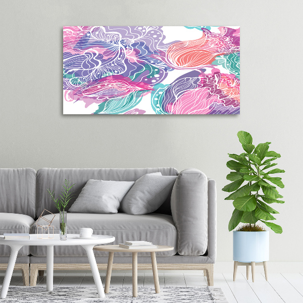 Foto quadro su tela Fiori magici