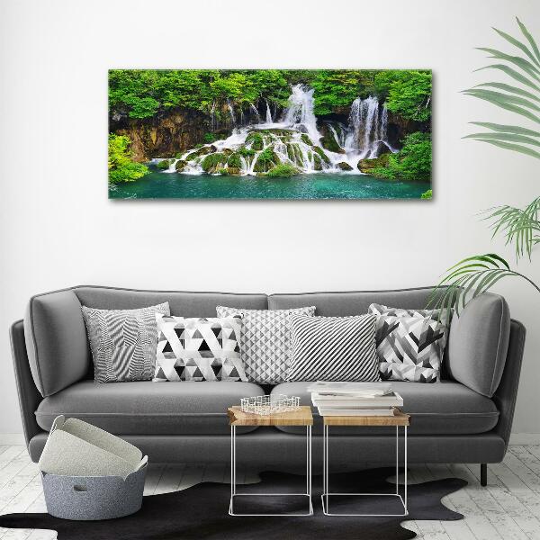 Foto quadro su tela Cascata in montagna