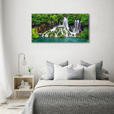 Foto quadro su tela Cascata in montagna