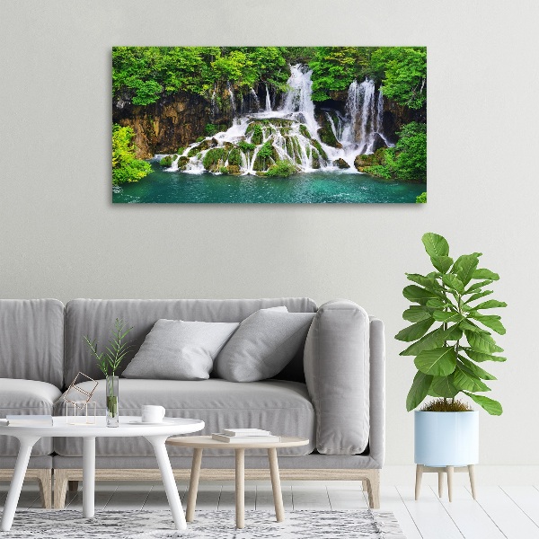 Foto quadro su tela Cascata in montagna