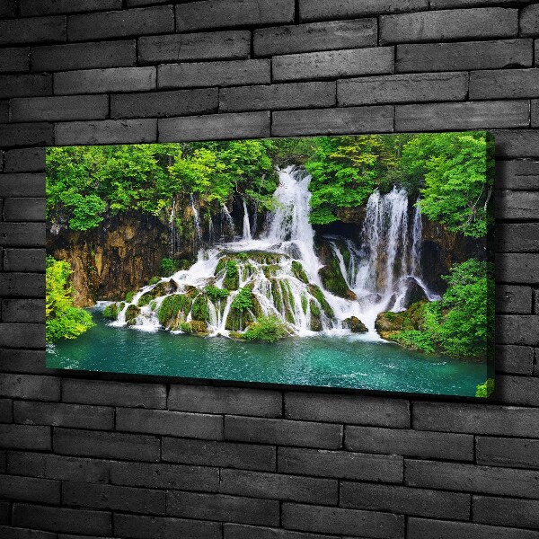 Foto quadro su tela Cascata in montagna
