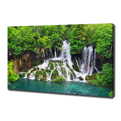 Foto quadro su tela Cascata in montagna
