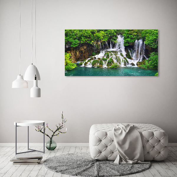 Foto quadro su tela Cascata in montagna