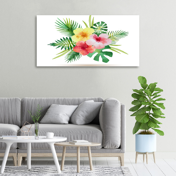 Quadro su tela Fiori hawaiani