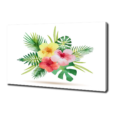 Quadro su tela Fiori hawaiani