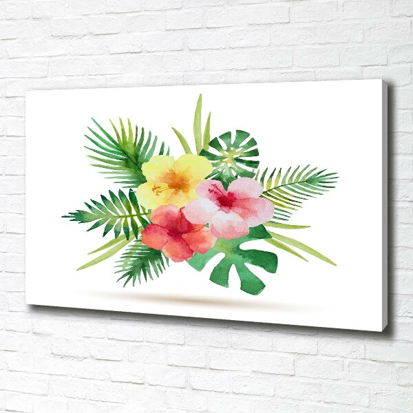 Quadro su tela Fiori hawaiani