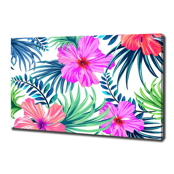 Quadro stampa su tela Fiori hawaiani