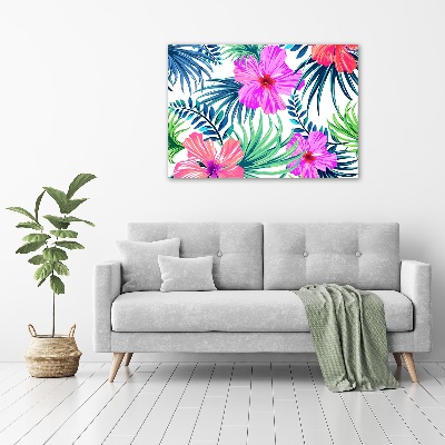 Quadro stampa su tela Fiori hawaiani