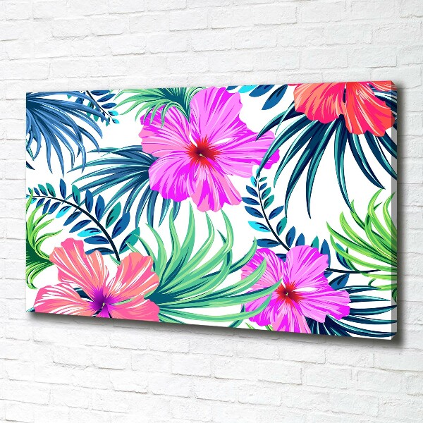 Quadro stampa su tela Fiori hawaiani
