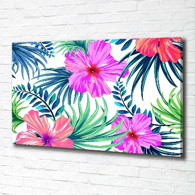 Quadro stampa su tela Fiori hawaiani