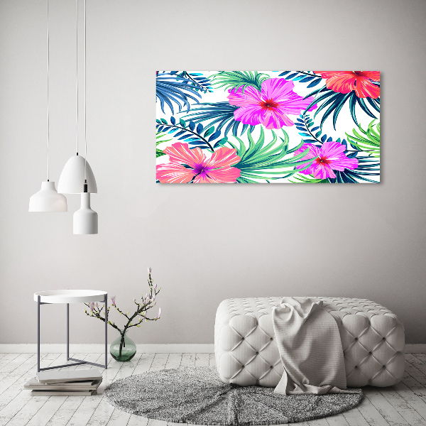 Quadro stampa su tela Fiori hawaiani