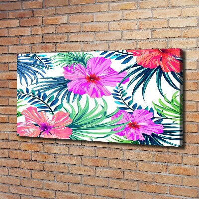 Quadro stampa su tela Fiori hawaiani