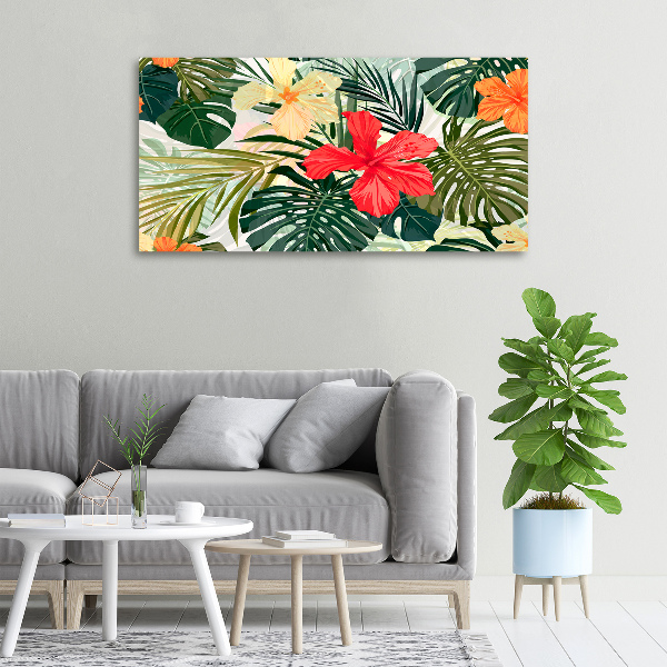 Quadro su tela Fiori hawaiani