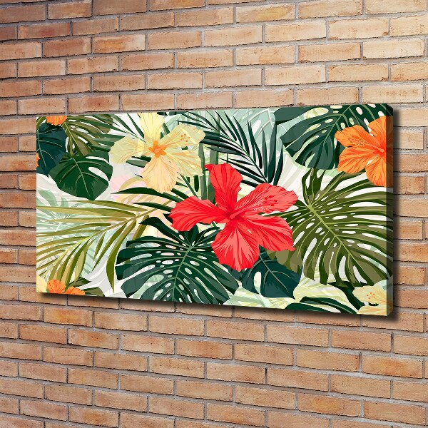 Quadro su tela Fiori hawaiani