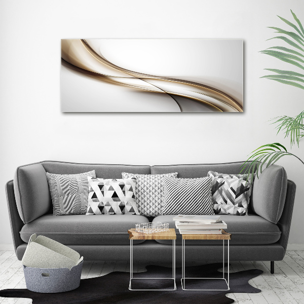 Quadro stampa su tela Onda marrone