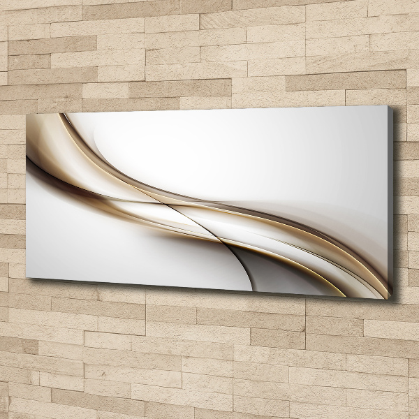 Quadro stampa su tela Onda marrone