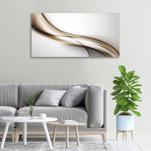 Quadro stampa su tela Onda marrone
