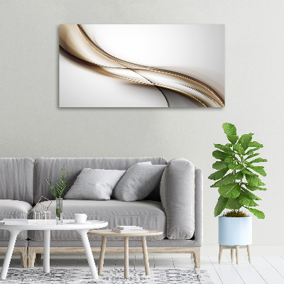 Quadro stampa su tela Onda marrone