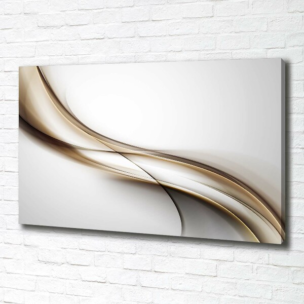 Quadro stampa su tela Onda marrone