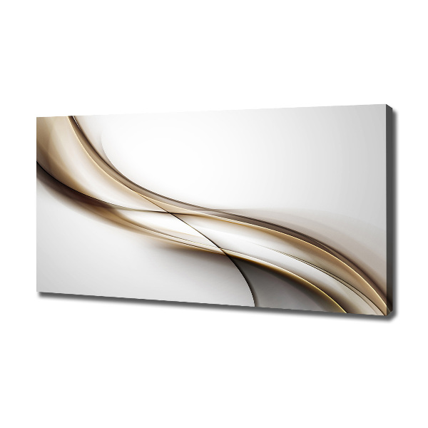 Quadro stampa su tela Onda marrone