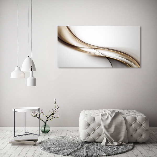 Quadro stampa su tela Onda marrone