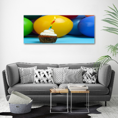 Quadro su tela Cupcake di compleanno