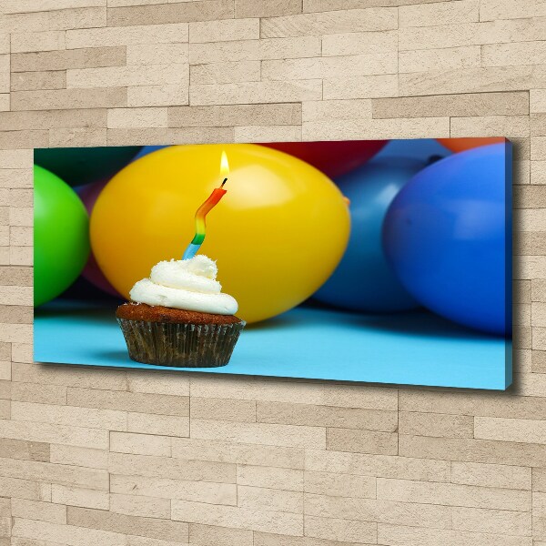 Quadro su tela Cupcake di compleanno