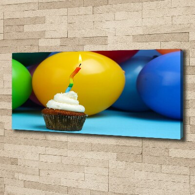Quadro su tela Cupcake di compleanno