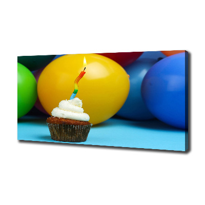 Quadro su tela Cupcake di compleanno