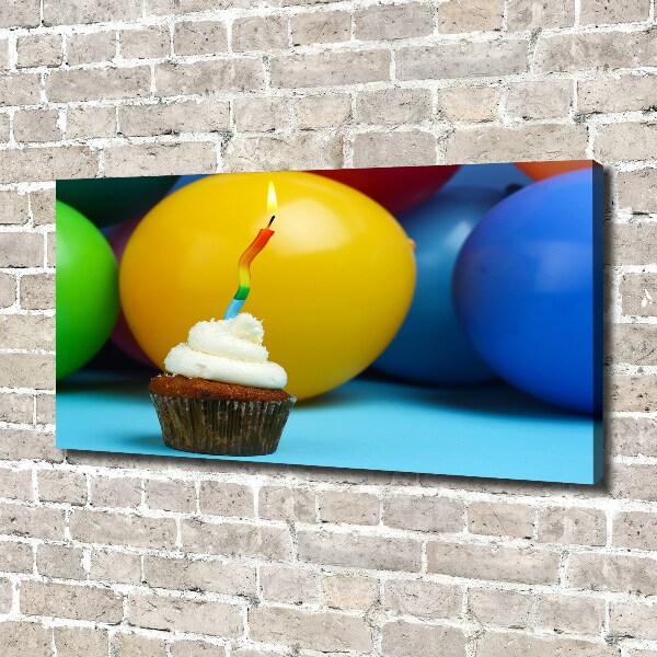 Quadro su tela Cupcake di compleanno