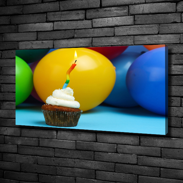 Quadro su tela Cupcake di compleanno