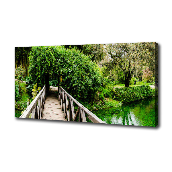 Foto quadro su tela Ponte sul fiume