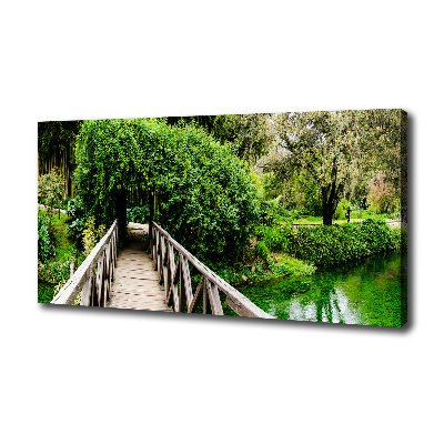 Foto quadro su tela Ponte sul fiume