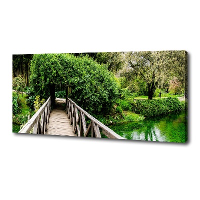 Foto quadro su tela Ponte sul fiume