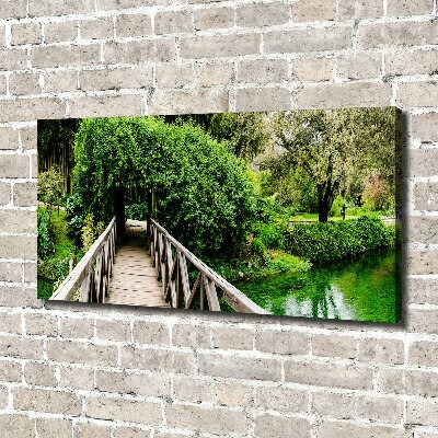 Foto quadro su tela Ponte sul fiume