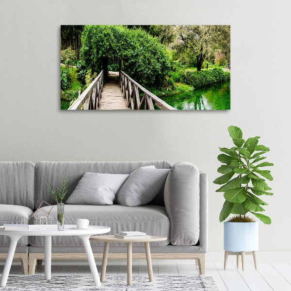 Foto quadro su tela Ponte sul fiume
