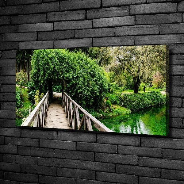 Foto quadro su tela Ponte sul fiume