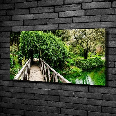 Foto quadro su tela Ponte sul fiume