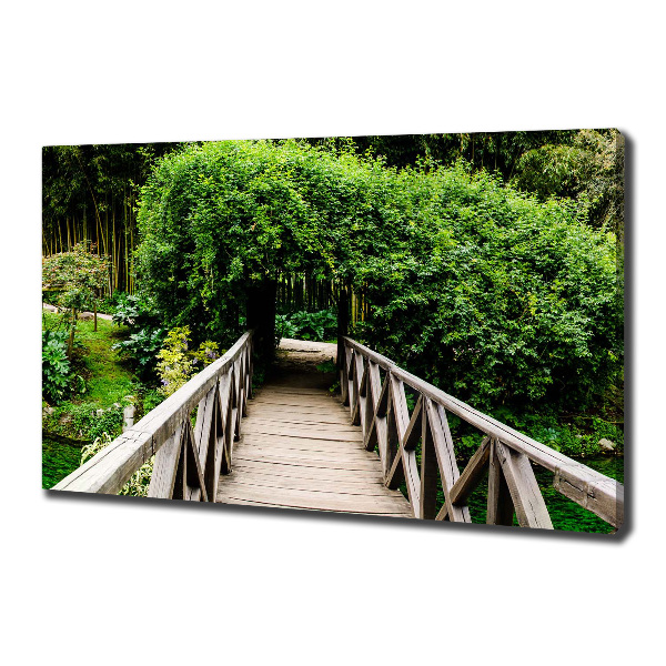 Foto quadro su tela Ponte sul fiume