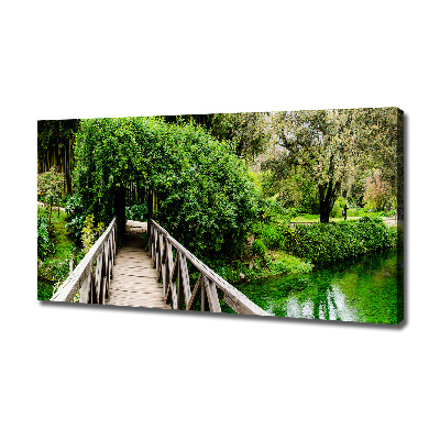 Foto quadro su tela Ponte sul fiume