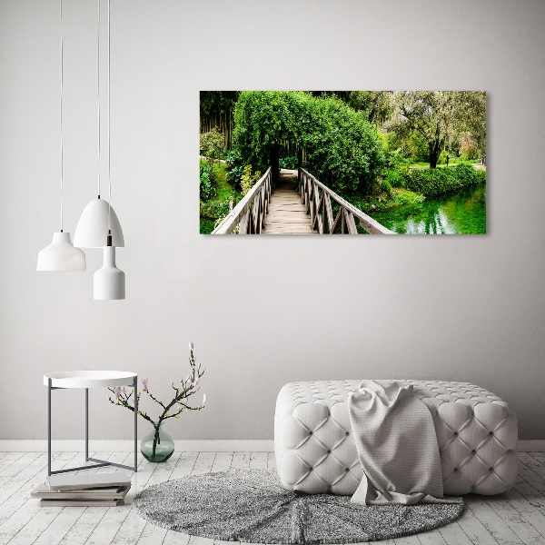 Foto quadro su tela Ponte sul fiume