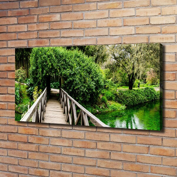 Foto quadro su tela Ponte sul fiume