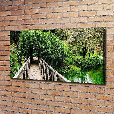 Foto quadro su tela Ponte sul fiume