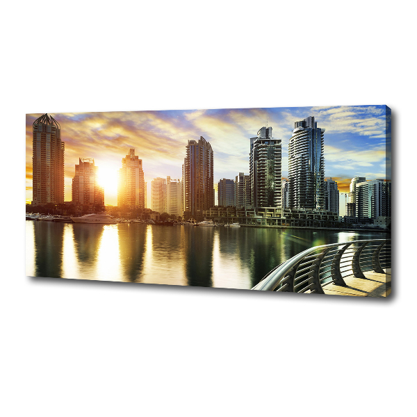 Quadro stampa su tela Tramonto a Dubai