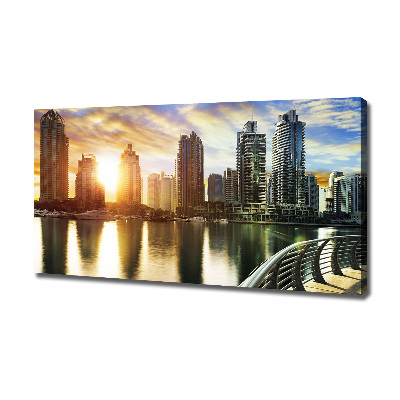 Quadro stampa su tela Tramonto a Dubai