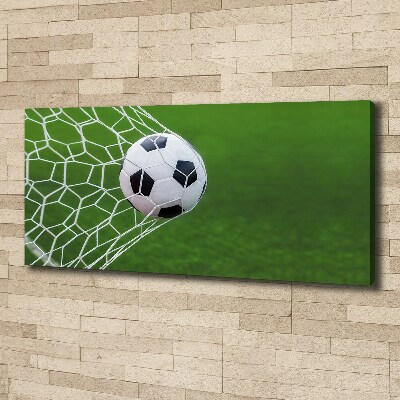 Quadro stampa su tela La palla è in porta